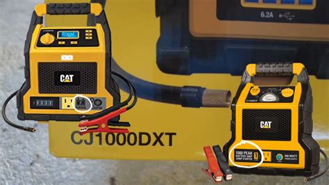 50% 25% JUMP START SWITCH ON Flashes when charging. . Cat cj1000dxt manual